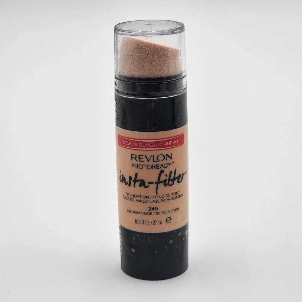 Revlon PhotoReady Insta Filter Foundation Medium Beige 240 .91 Fl Oz New Sealed